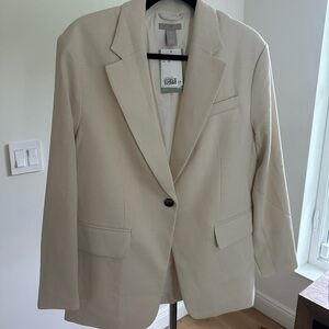 Cream blazer - Linen Blend